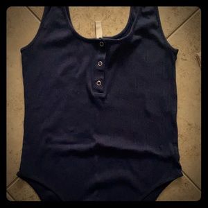 Blue bodysuit